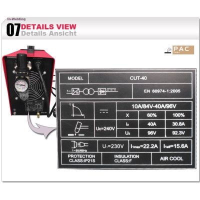 Invertor sudura TIG DC 200A/230V