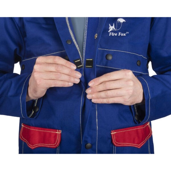 Jachetă de sudură din bumbac ignifug albastru Fire Fox™ (33-2300) - imagine 3