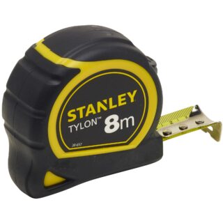 Ruleta Tylon 8m, tru-zero, protectie din cauciuc, anti-alunecare, 8m x 25mm Stanley 1-30-657