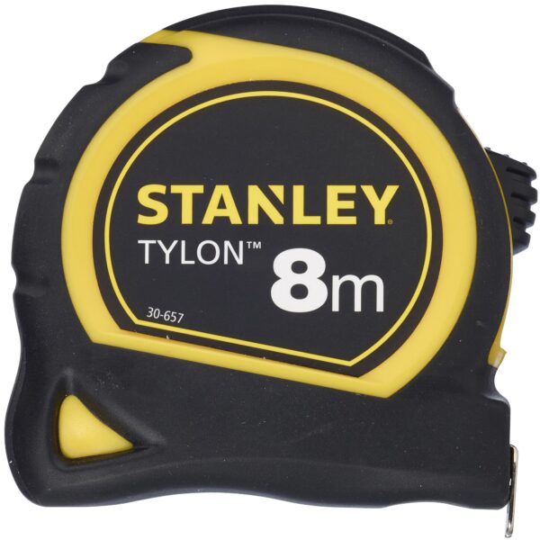 Ruleta Tylon 8m, tru-zero, protectie din cauciuc, anti-alunecare, 8m x 25mm Stanley 1-30-657 - imagine 2
