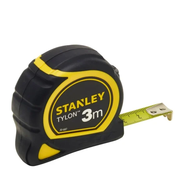 Ruleta Tylon 3m, tru-zero, protectie din cauciuc, anti-alunecare, 3m x 13mm Stanley 1-30-687