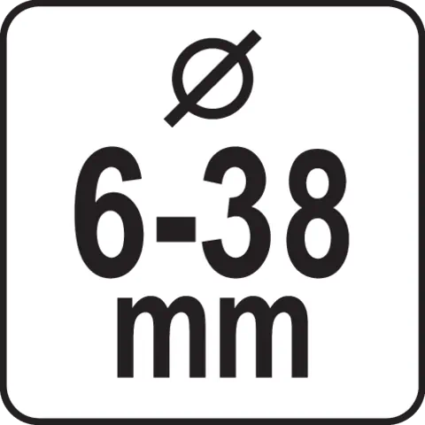 6 38 mm DIAMETER
